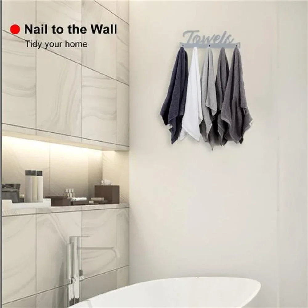 Over The Door Hooks Towel Rack for Bathroom Towel Holder for Hanging Heavy Duty